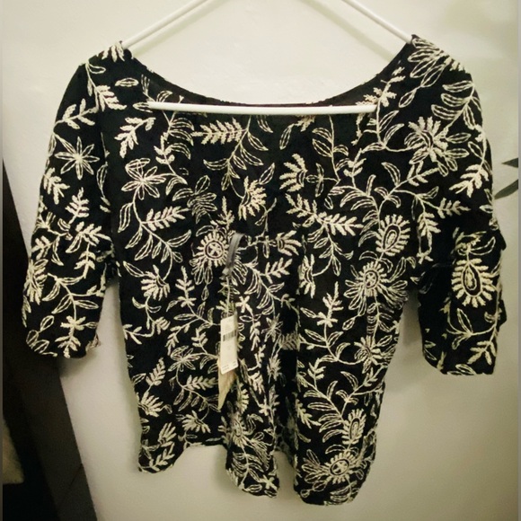 NWT Anthropologie Rory Embroidered Top Small - Picture 5 of 6